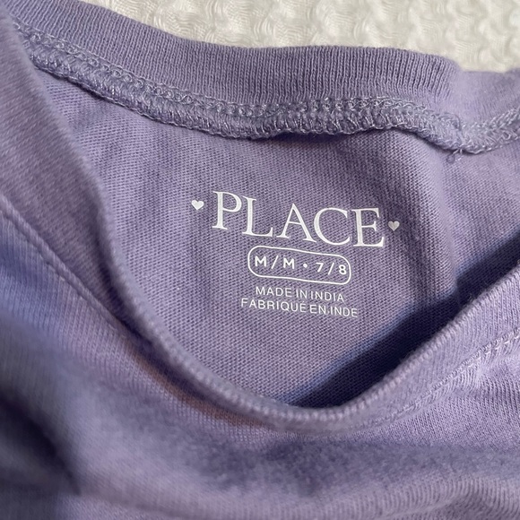 Girl’s Purple Long Sleeve Tee - Picture 2 of 4